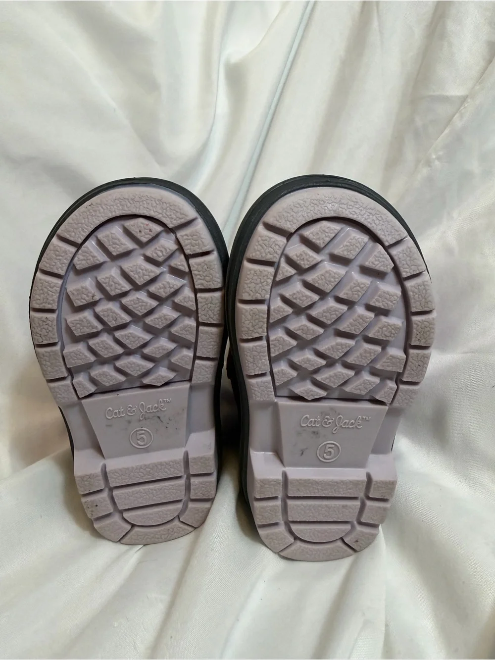 Cat & Jack Purple and Black Kids Waterproof Snow Boots